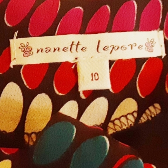 NANETTE LEPORE colorful sleeveless blouse - Picture 7 of 7